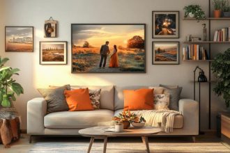 toile imprimée avec une photo personnelle pour décoration intérieure
